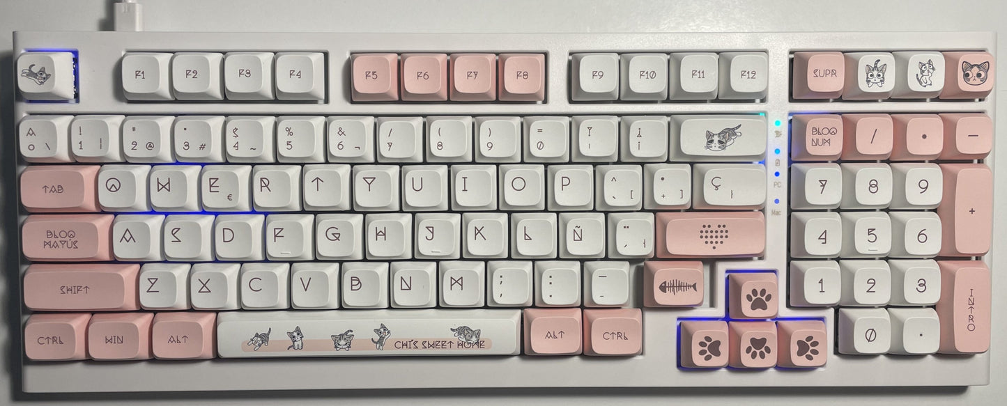 Teclado mecánico Gatitos