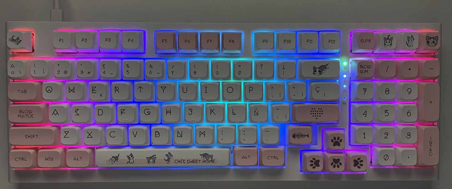 Teclado mecánico Gatitos
