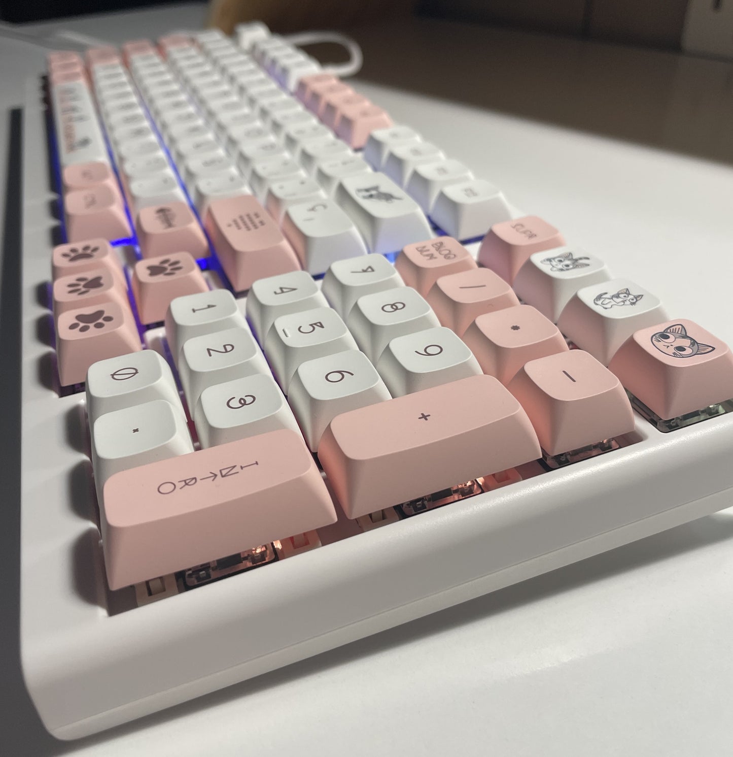 Teclado mecánico Gatitos